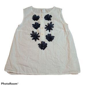 CrewCuts tank top with embellished flowers, 12